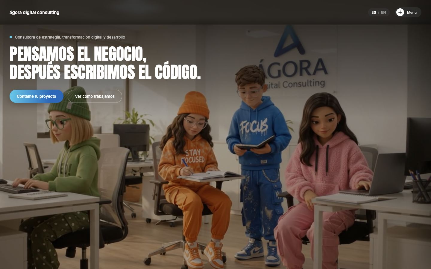 Hero del sitio de ÁGORA