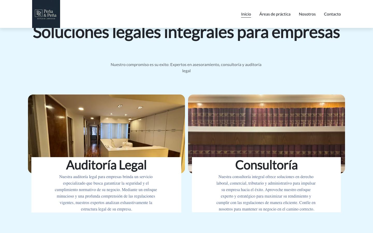 Sección del sitio anterior
